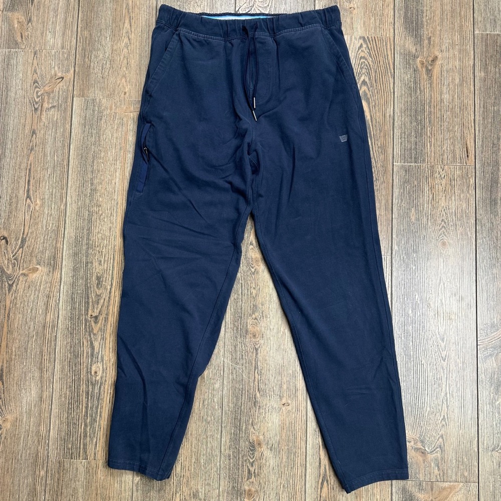 Mack Weldon Ace Sweatpants Navy Blue Cotton Spandex Joggers Mens Large